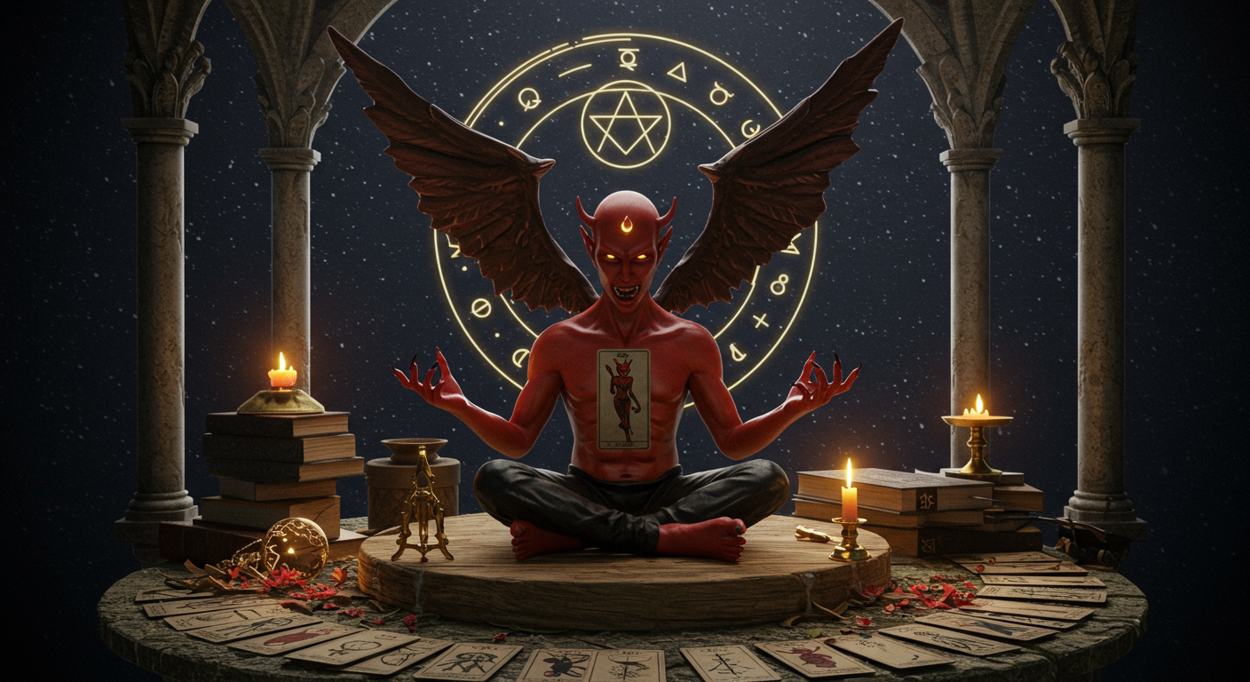 The Devil's Embrace: Love Tarot Insights