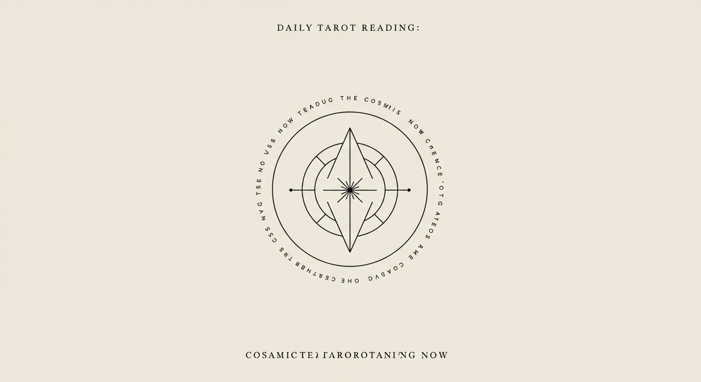 Daily Tarot Reading: Cosmic Guidance Now