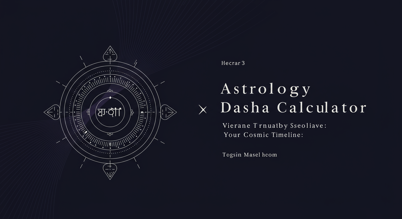 Astrology Dasha Calculator: Your Cosmic Timeline