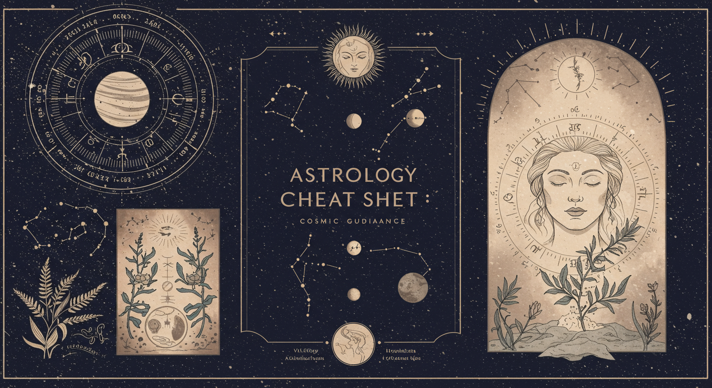 Astrology Cheat Sheet: Cosmic Guidance