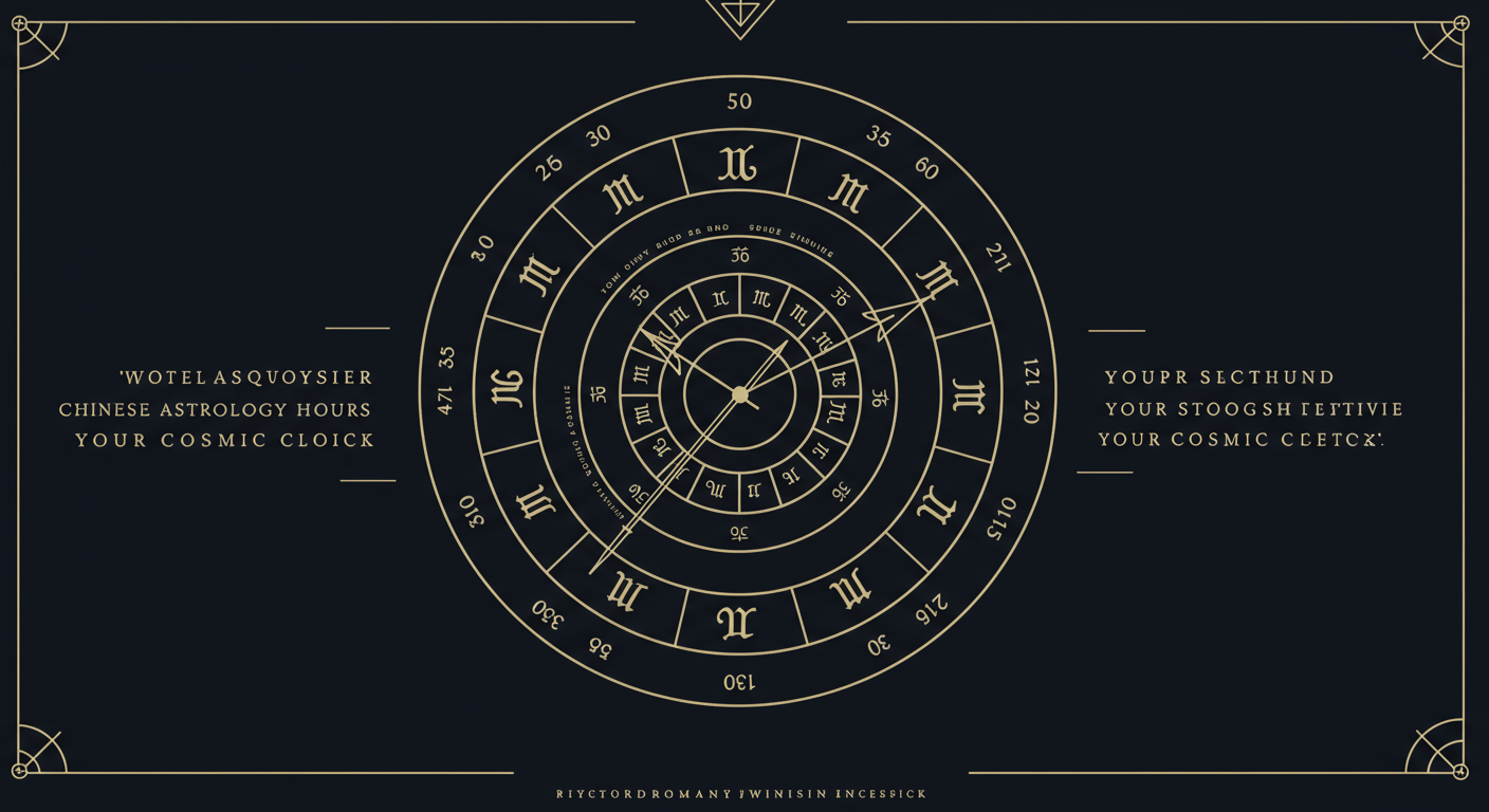 Chinese Astrology Hours: Your Cosmic Clock