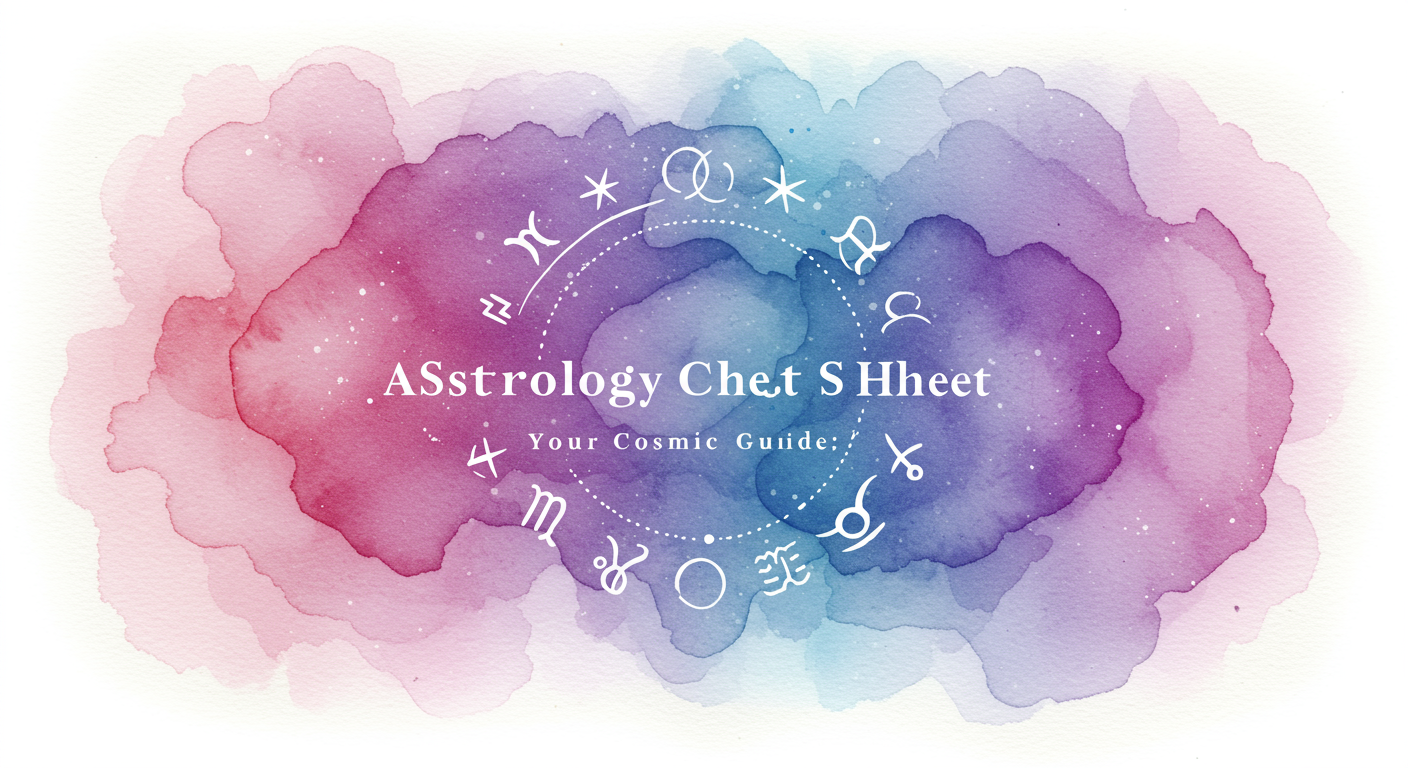 Astrology Cheat Sheet: Your Cosmic Guide