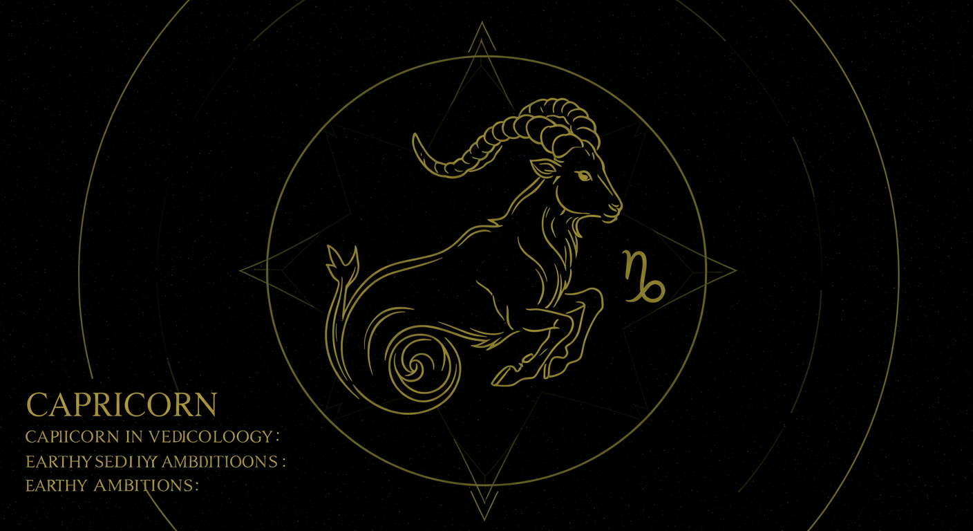 Capricorn in Vedic Astrology: Earthy Ambitions