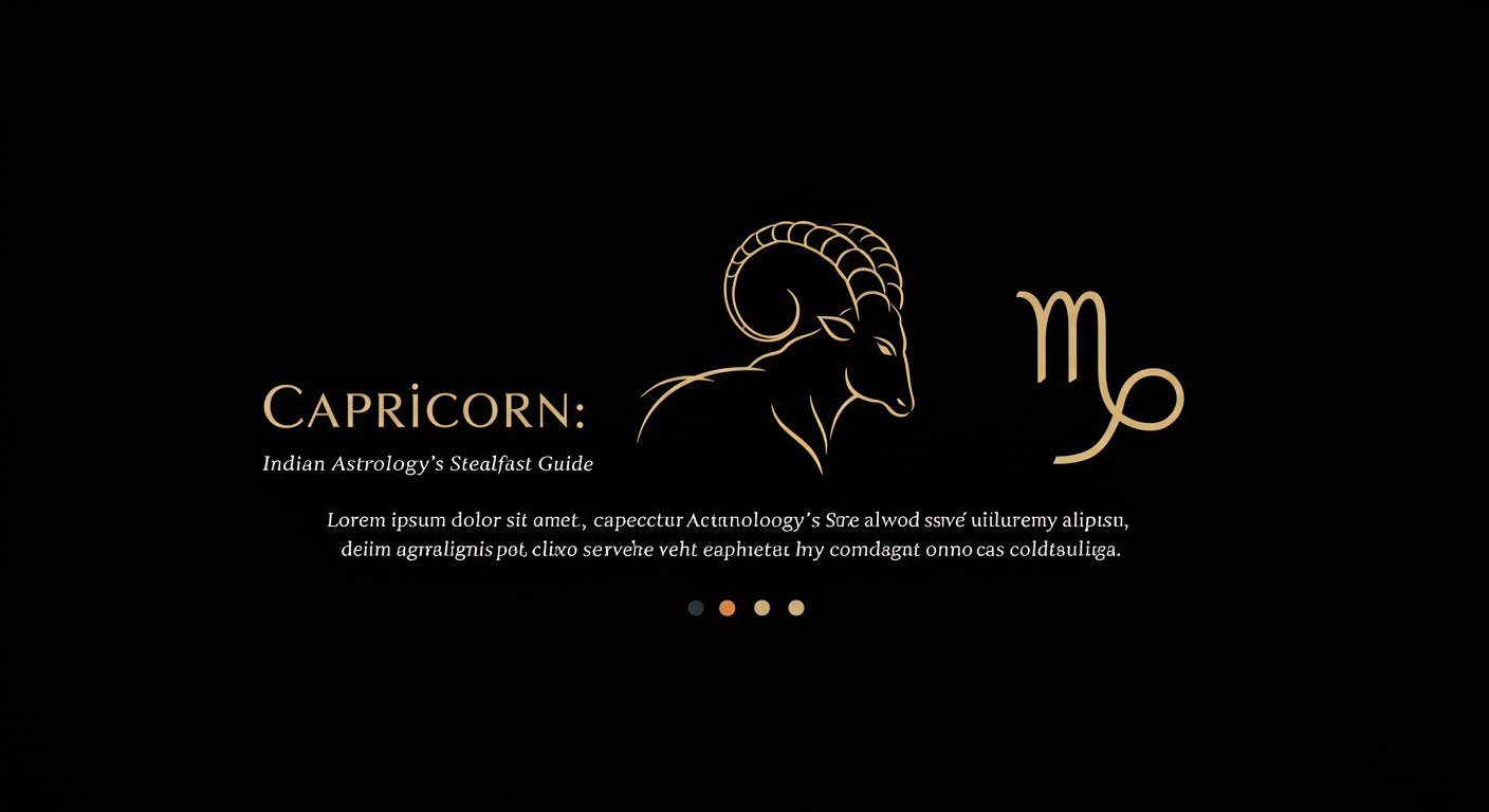 Capricorn: Indian Astrology's Steadfast Guide