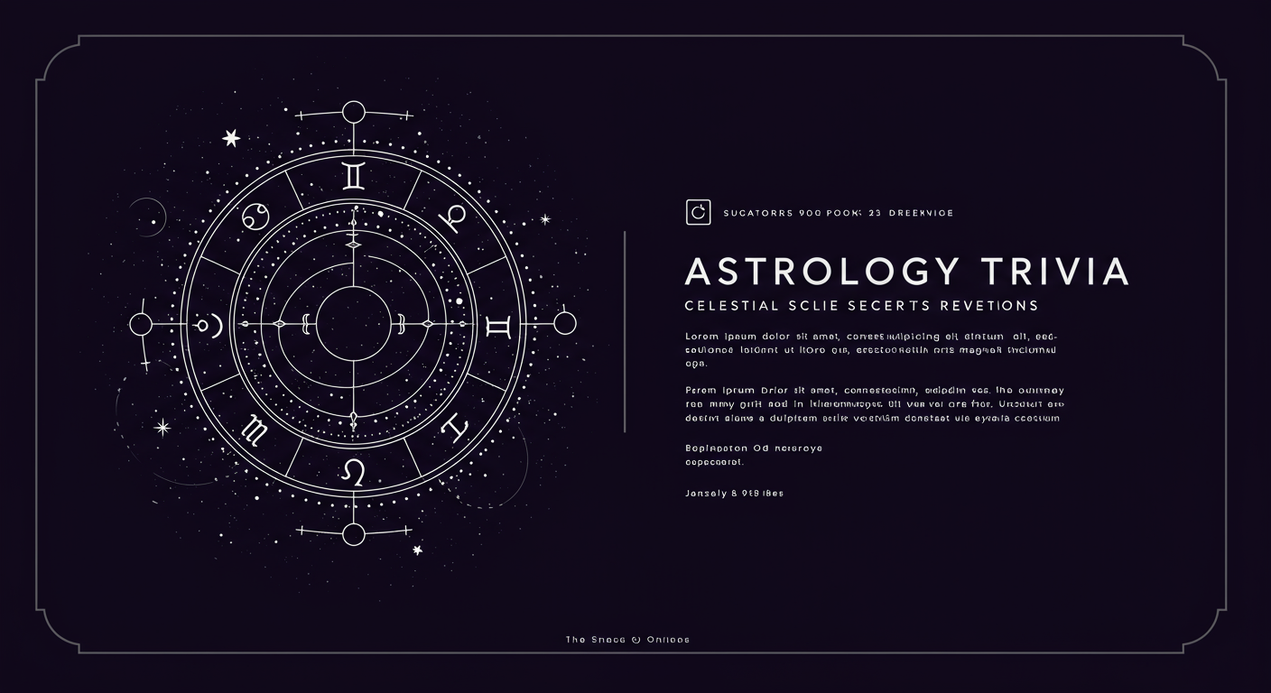 Astrology Trivia: Celestial Secrets Revealed
