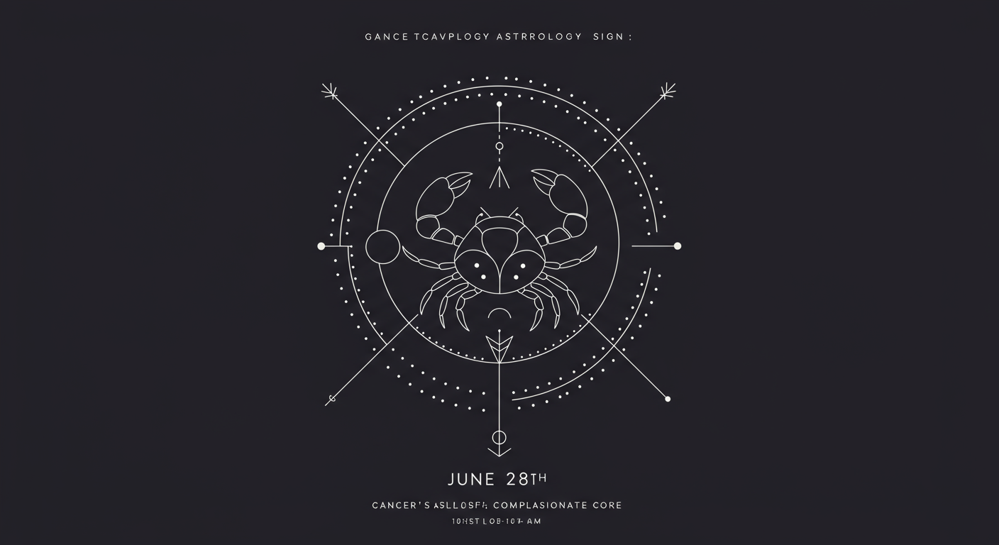 June 28th Astrology: Cancer's Compassionate Core
