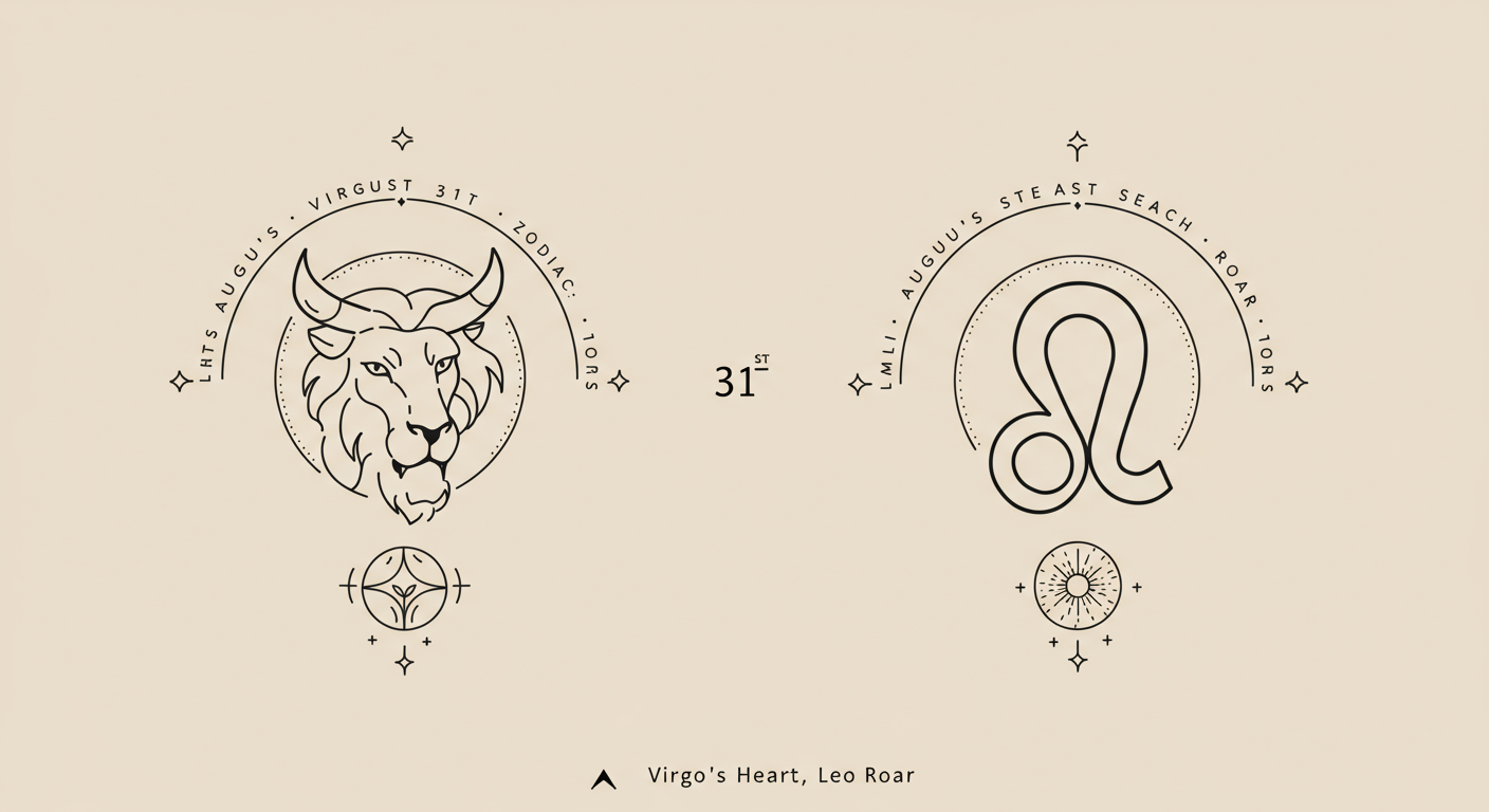August 31st Zodiac: Virgo's Heart, Leo's Roar