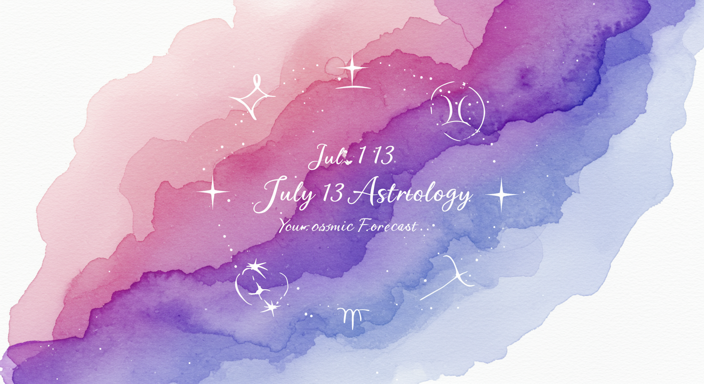 July 13 Astrology: Your Cosmic Forecast