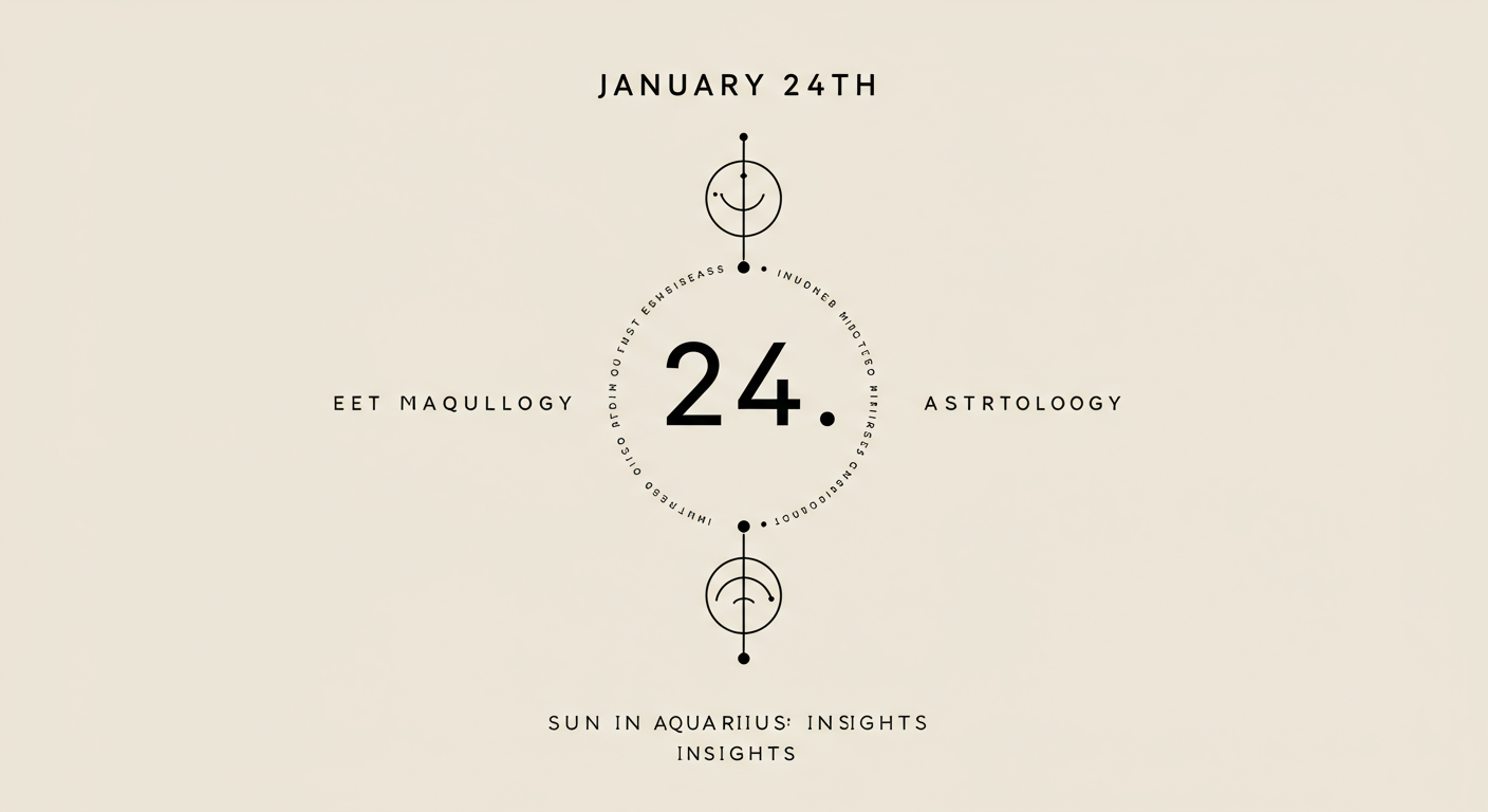 January 24th Astrology: Sun in Aquarius Insights