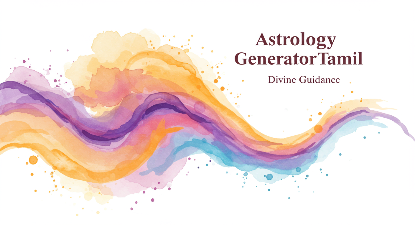 Astrology Generator Tamil: Divine Guidance