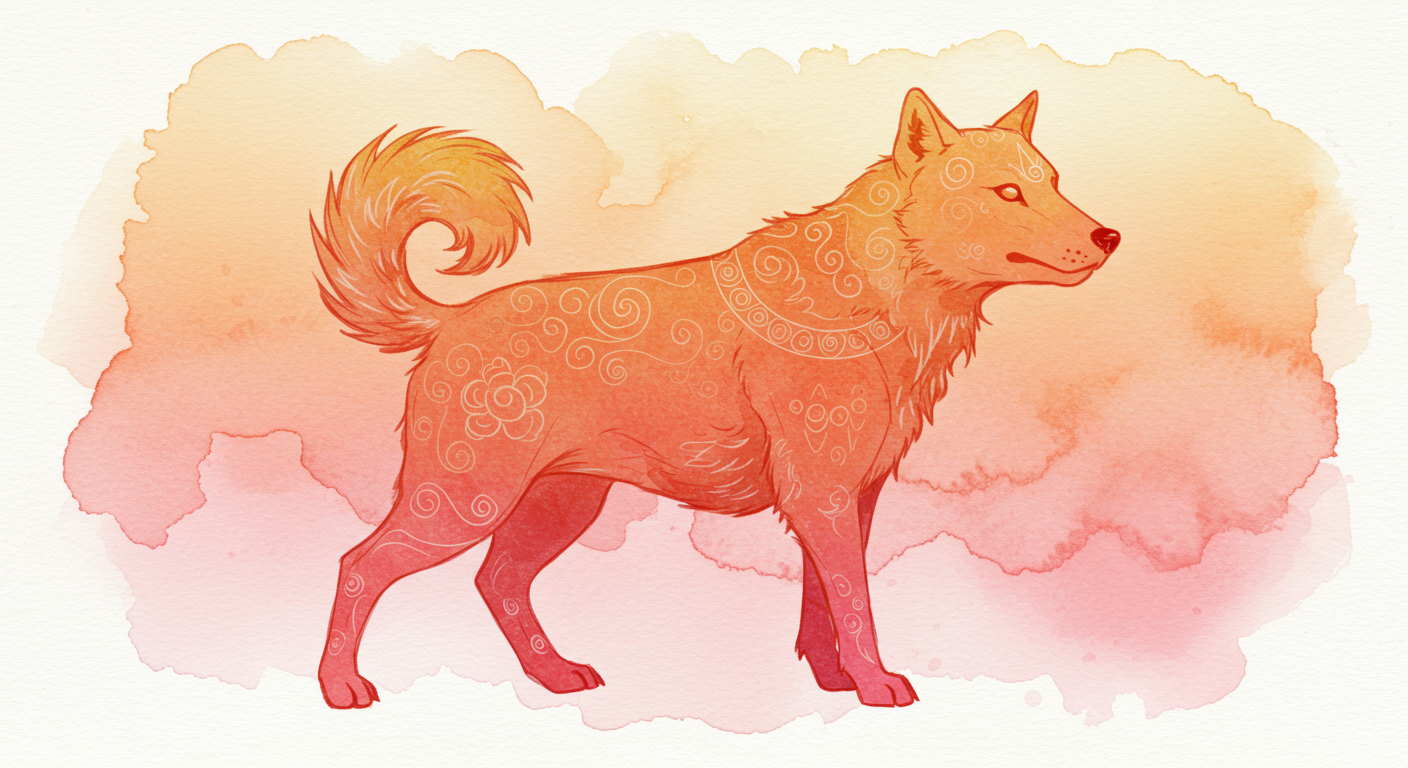 Fire Dog: Chinese Astrology's Bold Protector