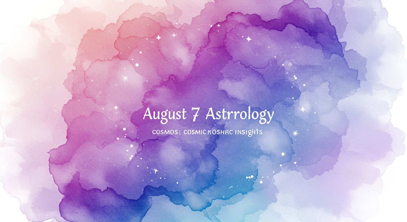 August 7 Astrology: Cosmic Insights
