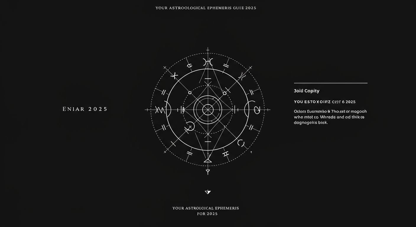Your Astrological Ephemeris Guide for 2025