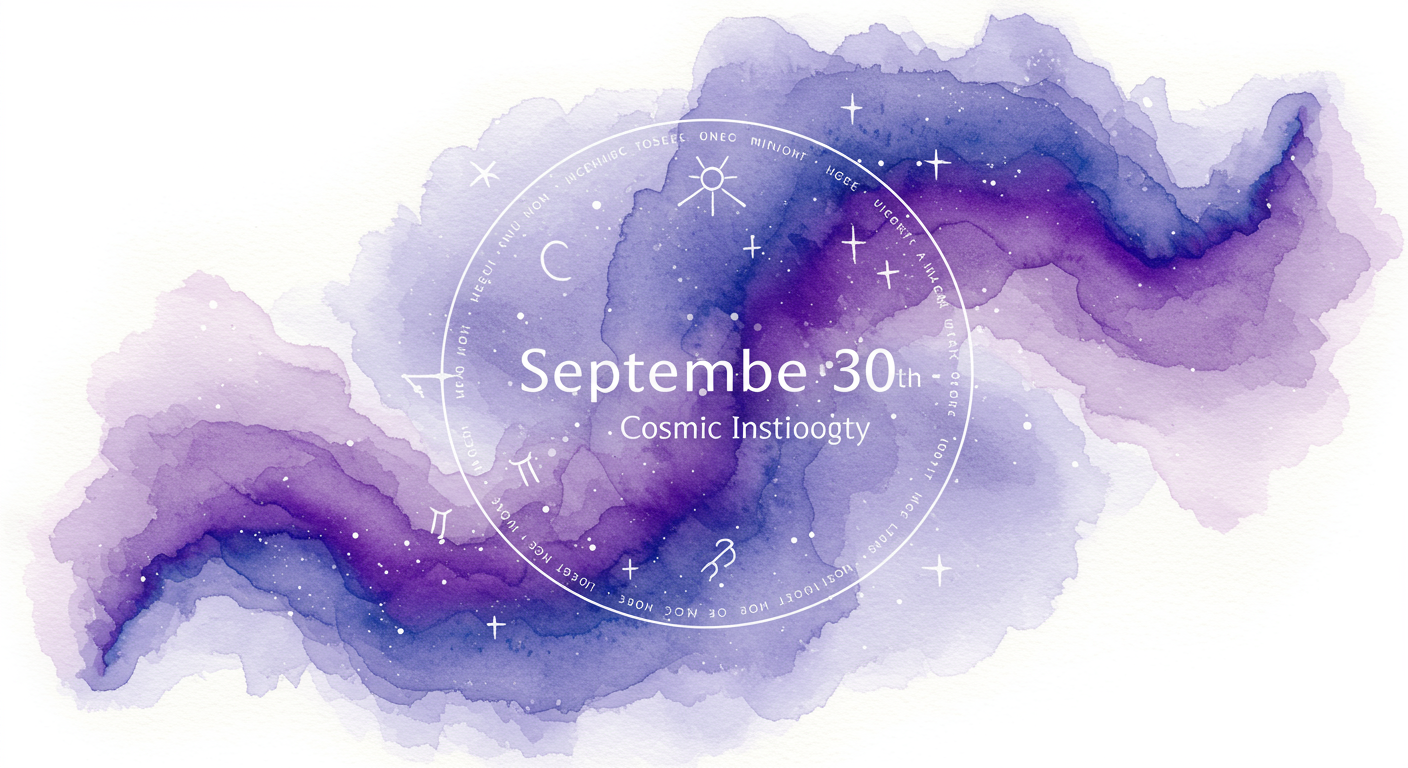 September 30th Astrology: Cosmic Insights