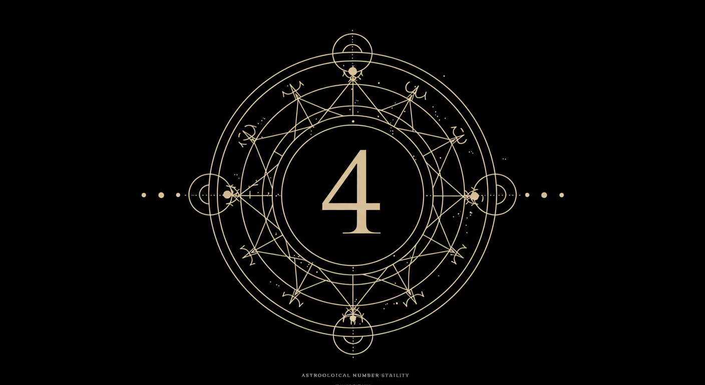 Astrological Number 4: Foundation & Stability