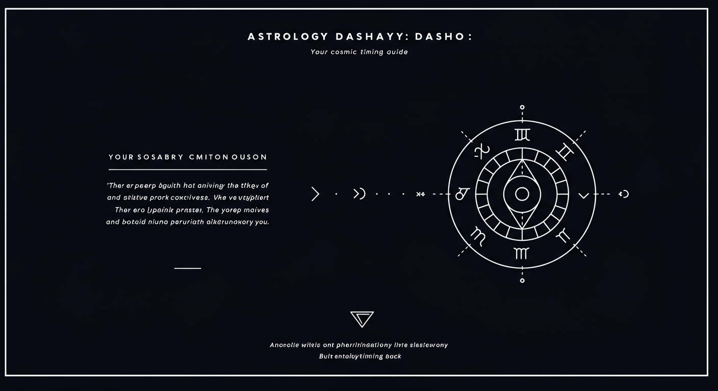 Astrology Dasha: Your Cosmic Timing Guide