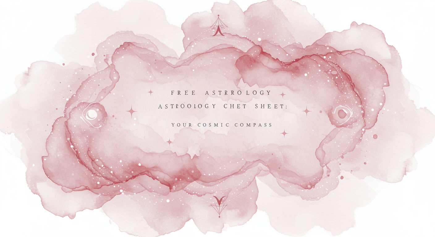 Free Astrology Cheat Sheet: Your Cosmic Compass
