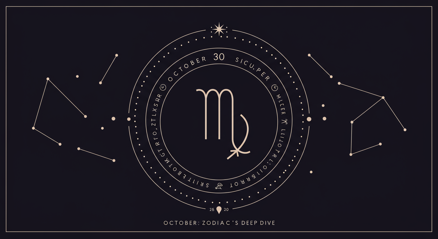 October 30 Zodiac: Scorpio's Deep Dive