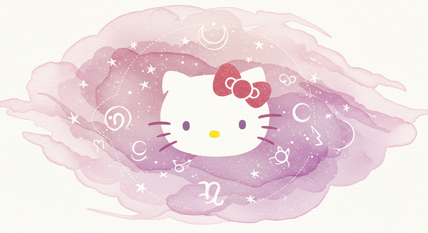Hello Kitty Astrology Pillow: Cosmic Comfort