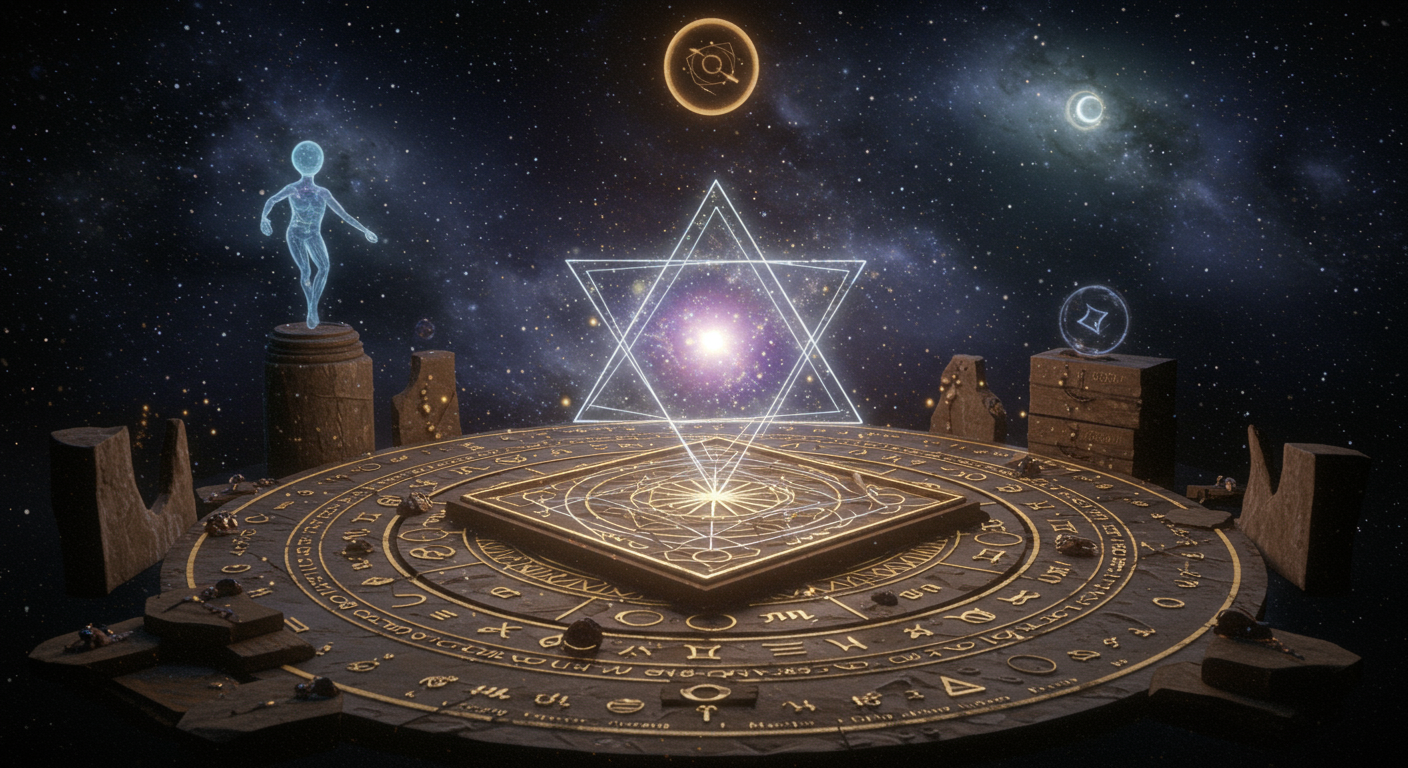 Astrology's Rectangle: Cosmic Harmony