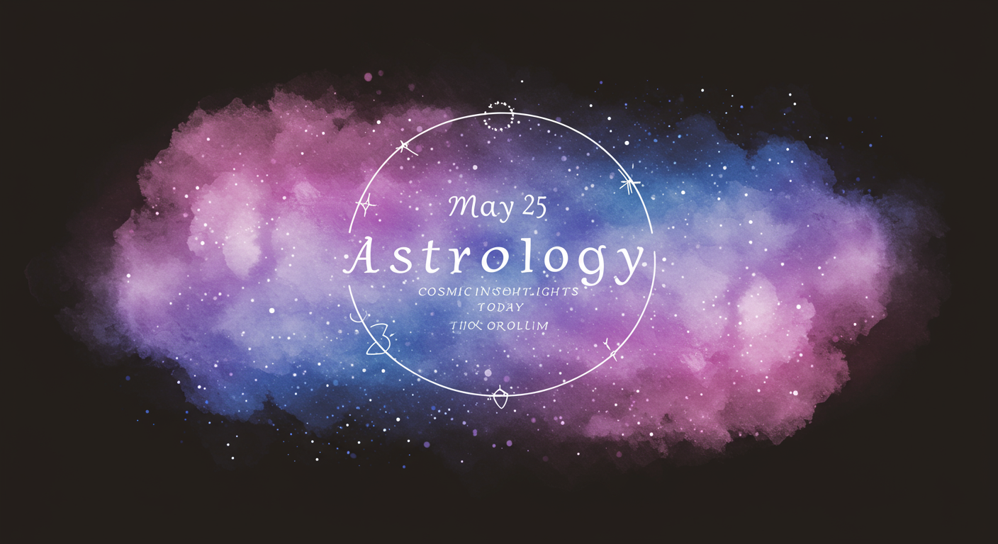 May 25 Astrology: Cosmic Insights for Today