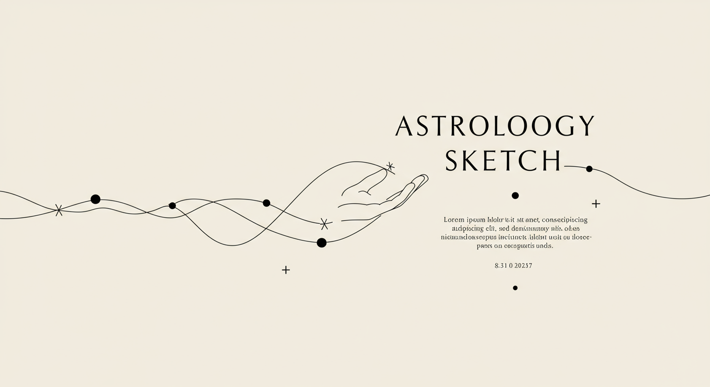 Astrology Sketch: Cosmic Insights for Today