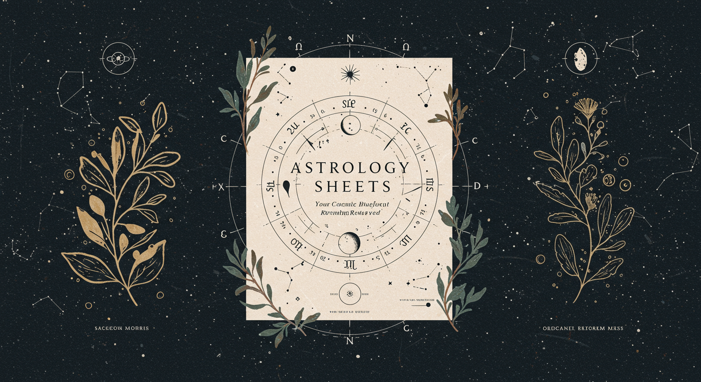 Astrology Sheets: Your Cosmic Blueprint Revealed
