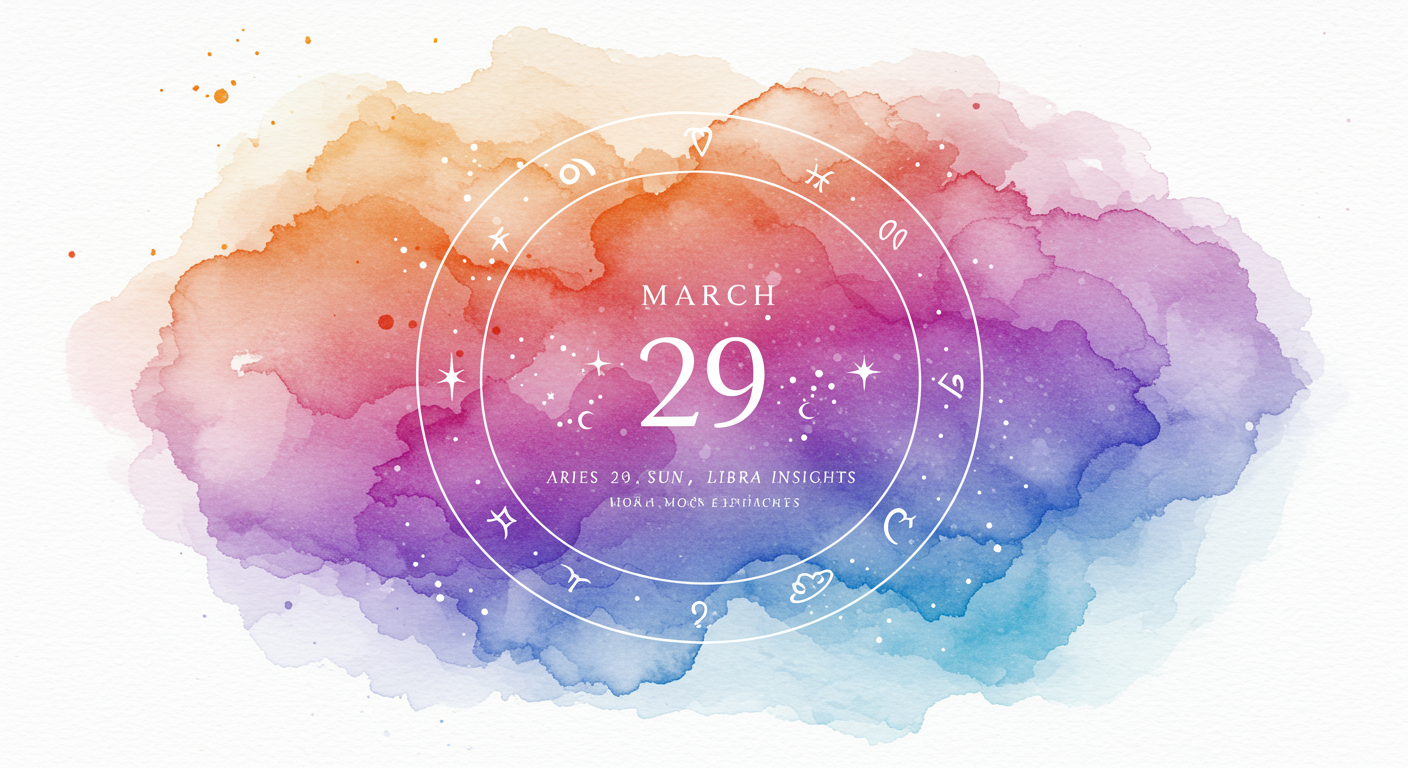 March 29 Astrology: Aries Sun, Libra Moon Insights