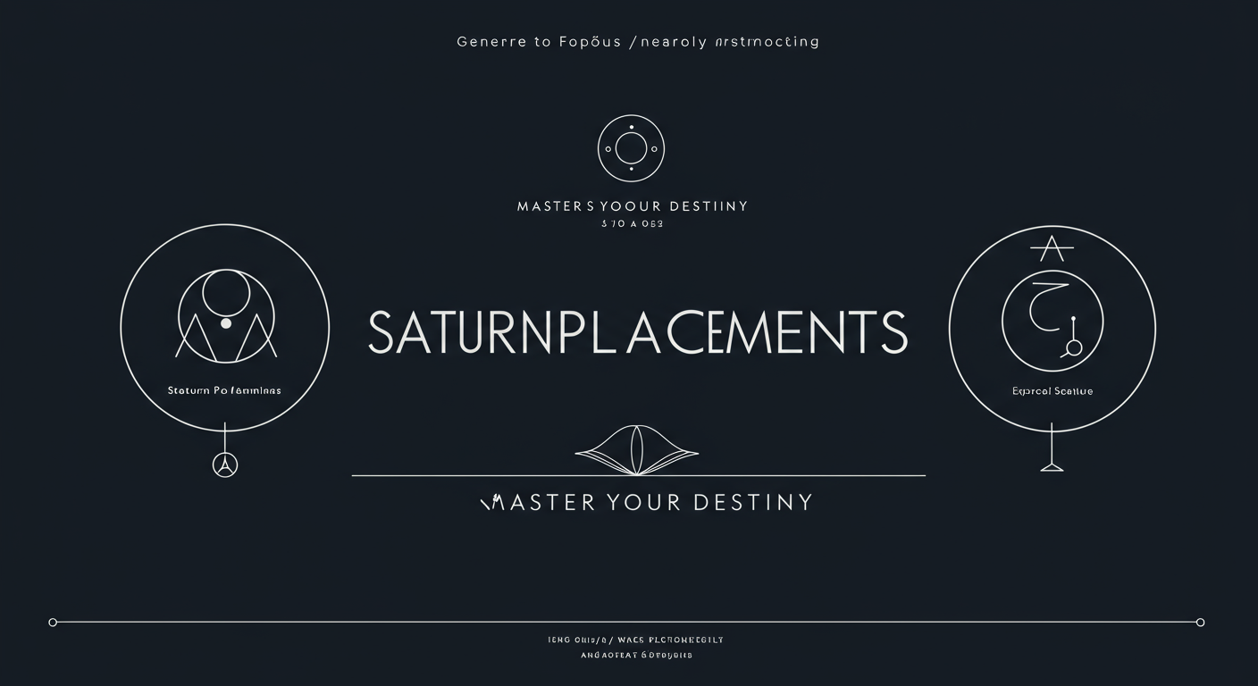 Saturn Placements: Master Your Destiny