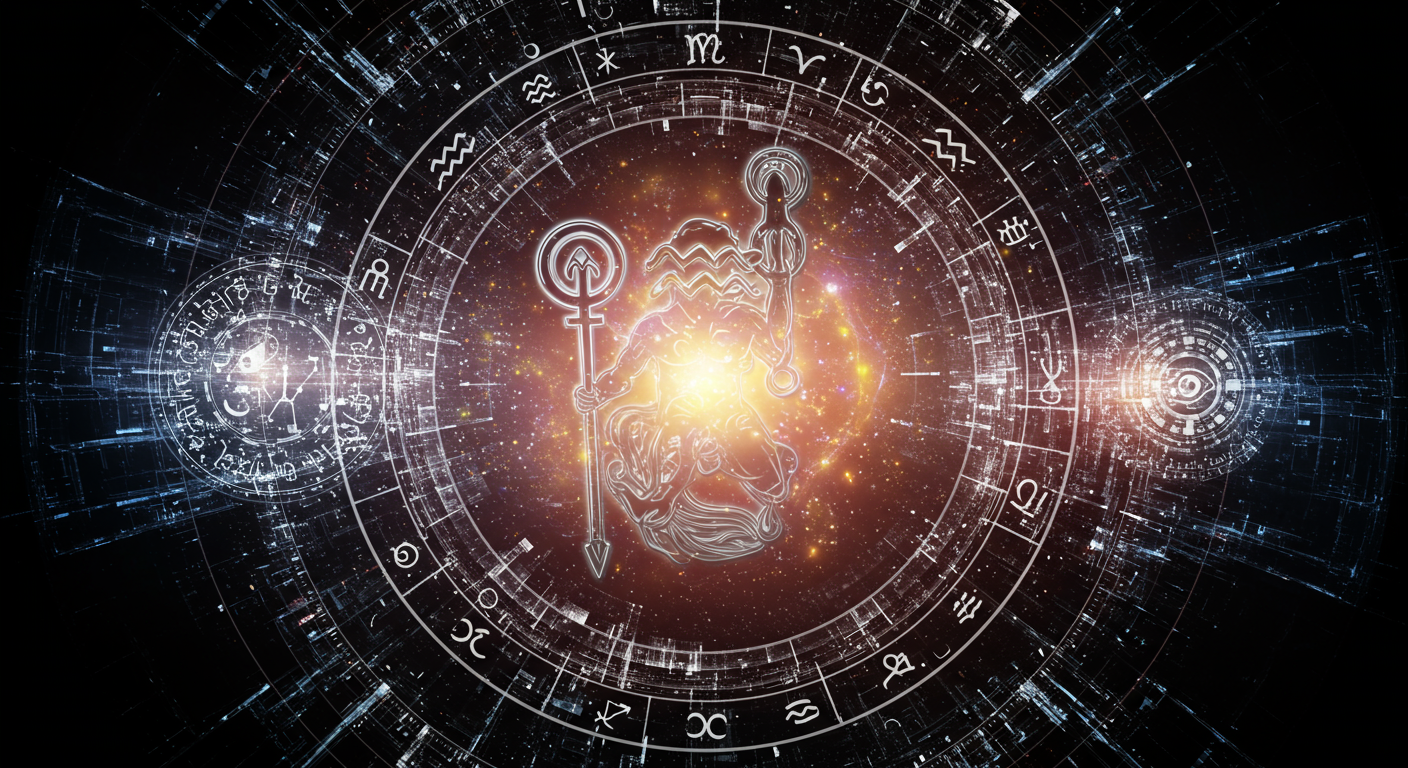 Aquarius Symbol: Water Bearer's Cosmic Dance