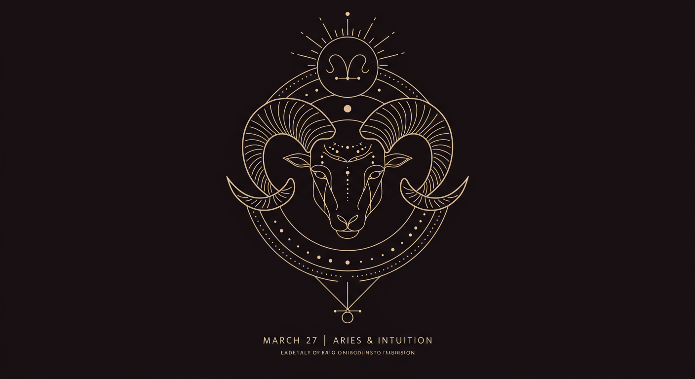 March 27 Zodiac: Aries Fire & Intuition