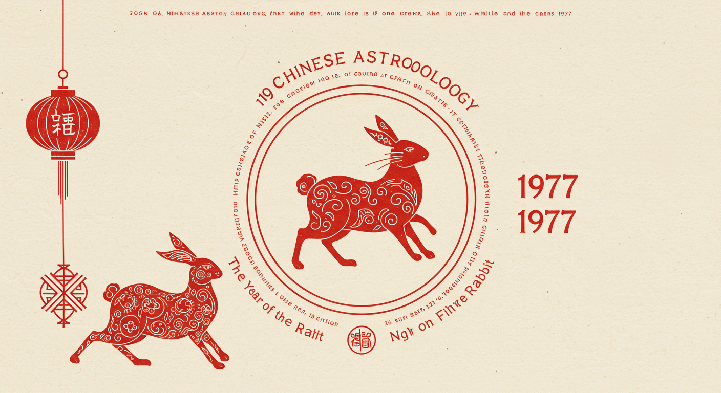 1977 Chinese Astrology: The Year of the Fire Rabbit