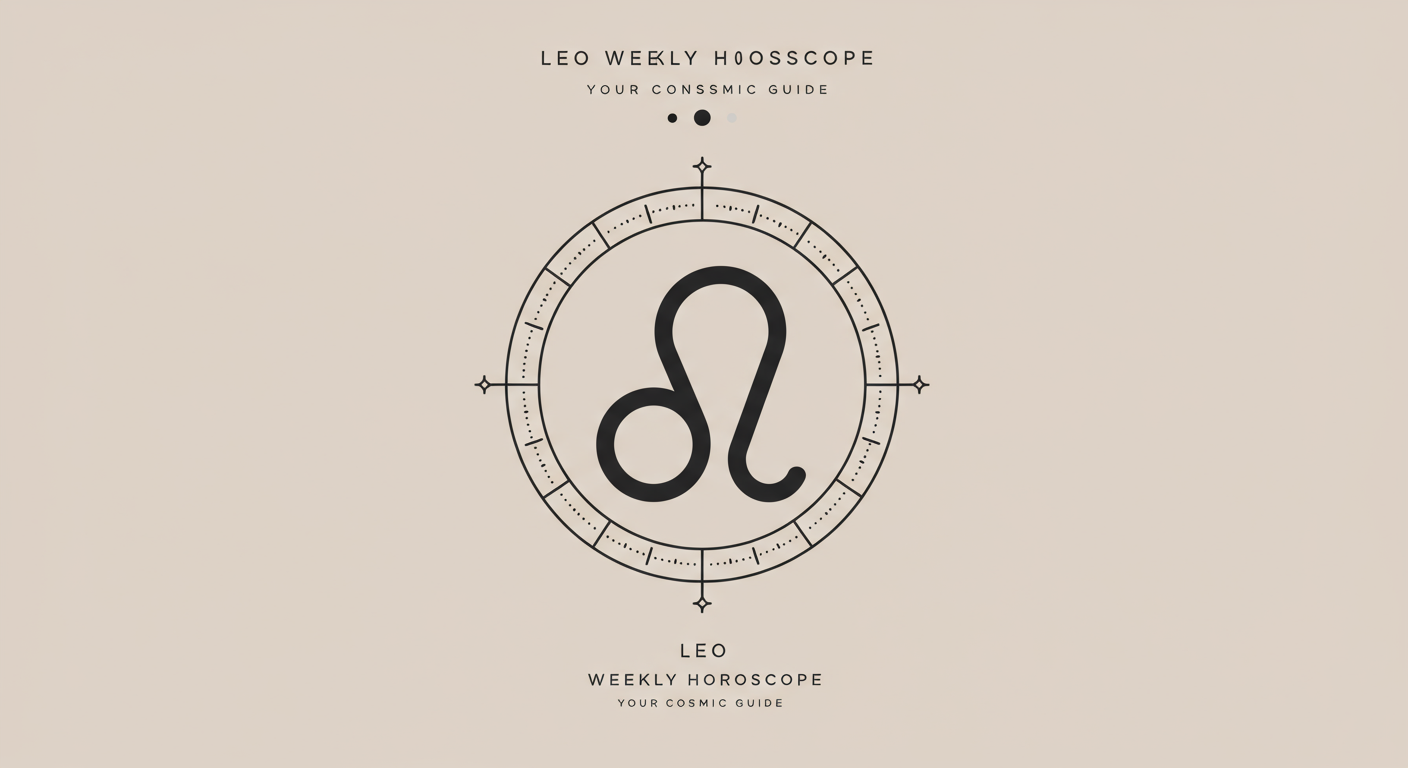Leo Weekly Horoscope: Your Cosmic Guide