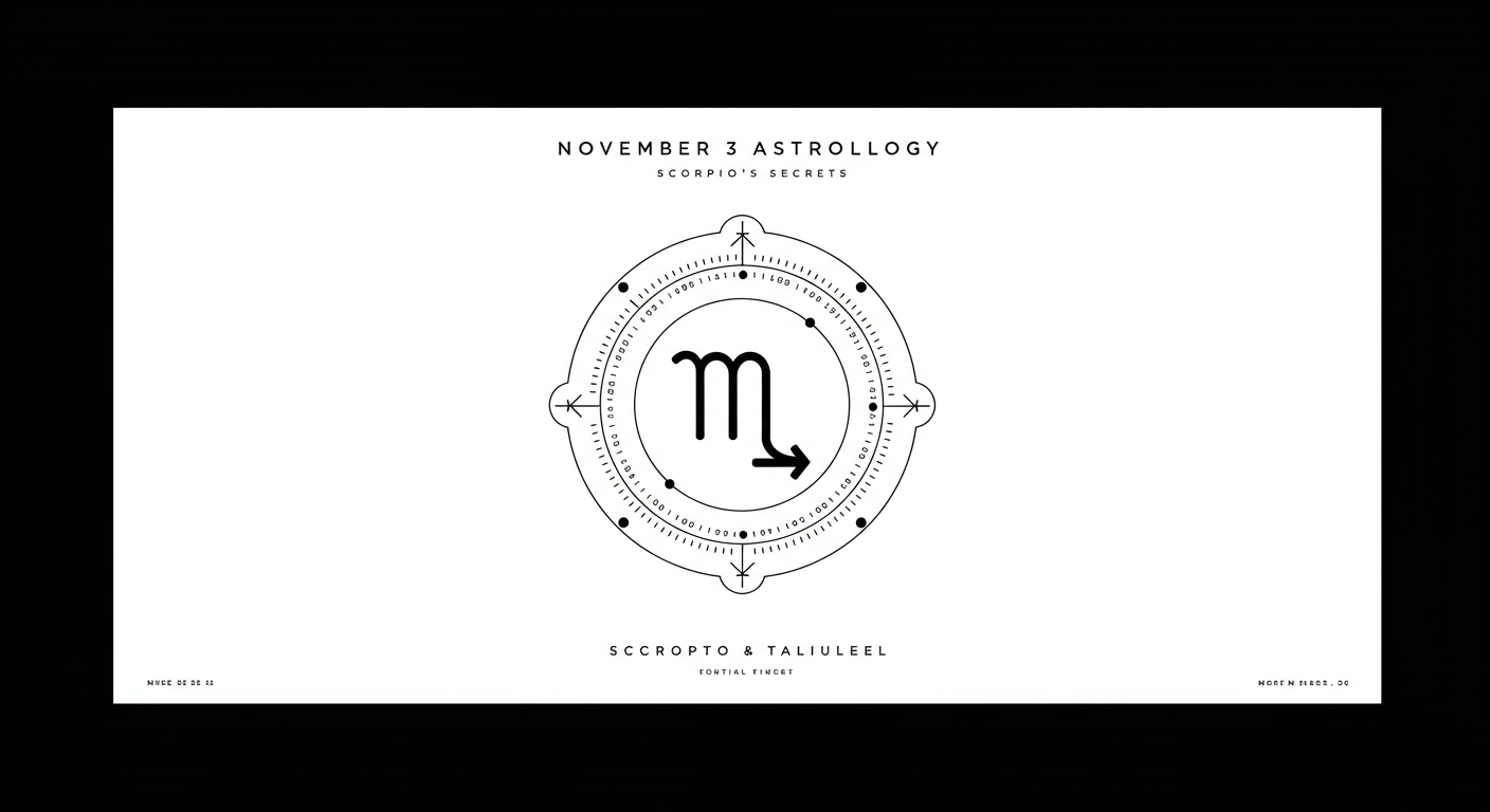 November 3 Astrology: Scorpio's Secrets
