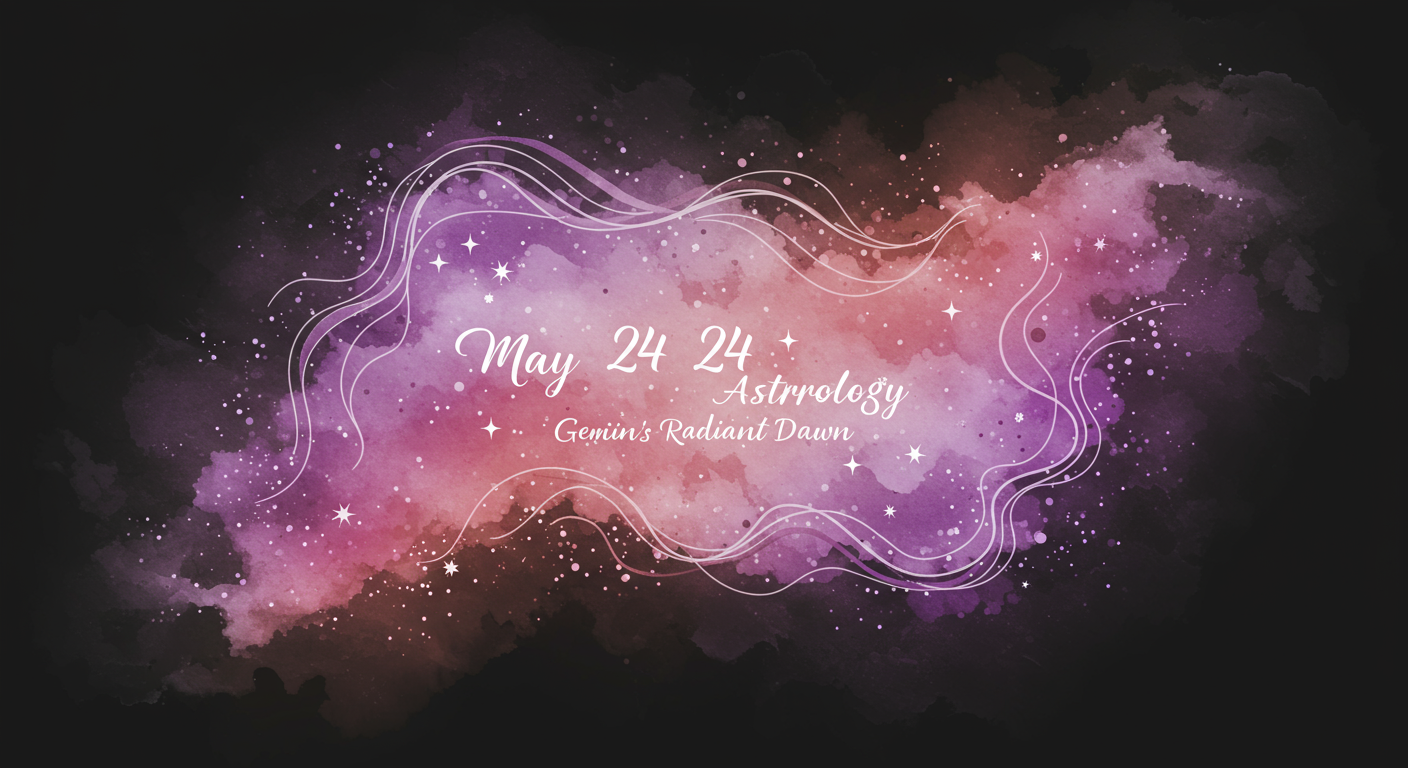 May 24 Astrology: Gemini's Radiant Dawn