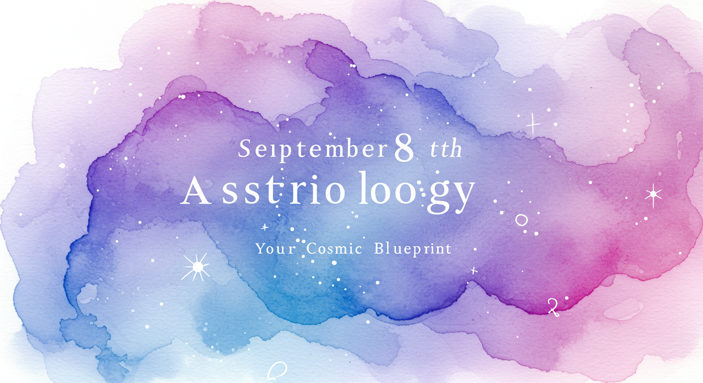 September 8th Astrology: Your Cosmic Blueprint