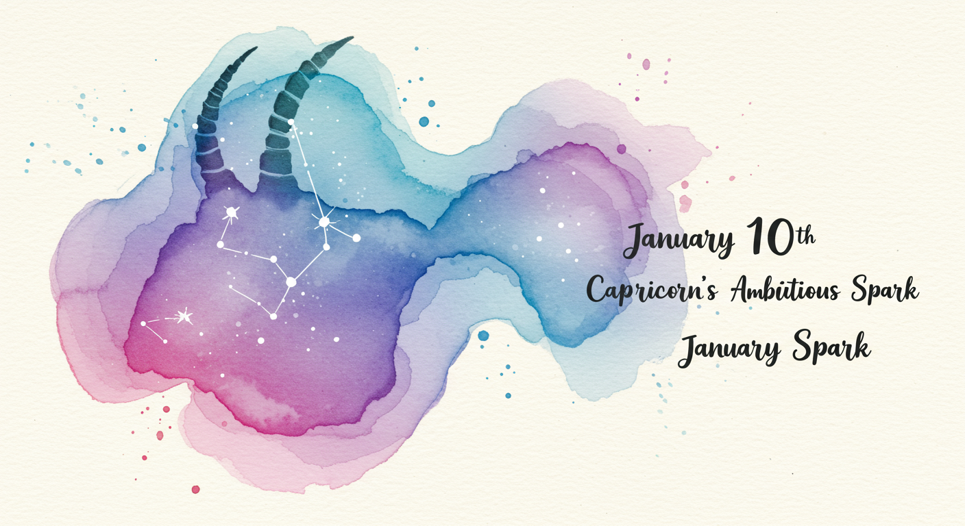 January 10th: Capricorn's Ambitious Spark