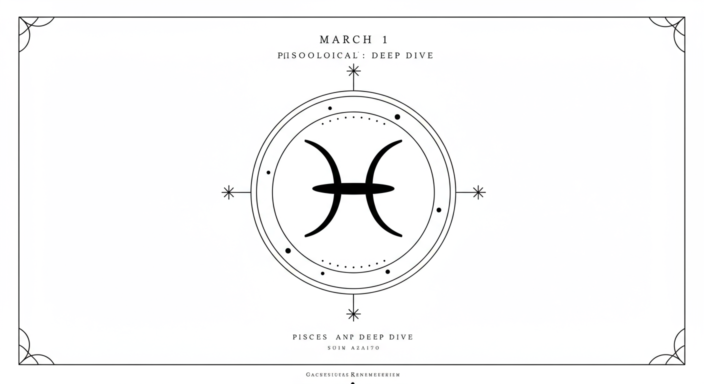 March 1 Zodiac: Pisces' Deep Dive
