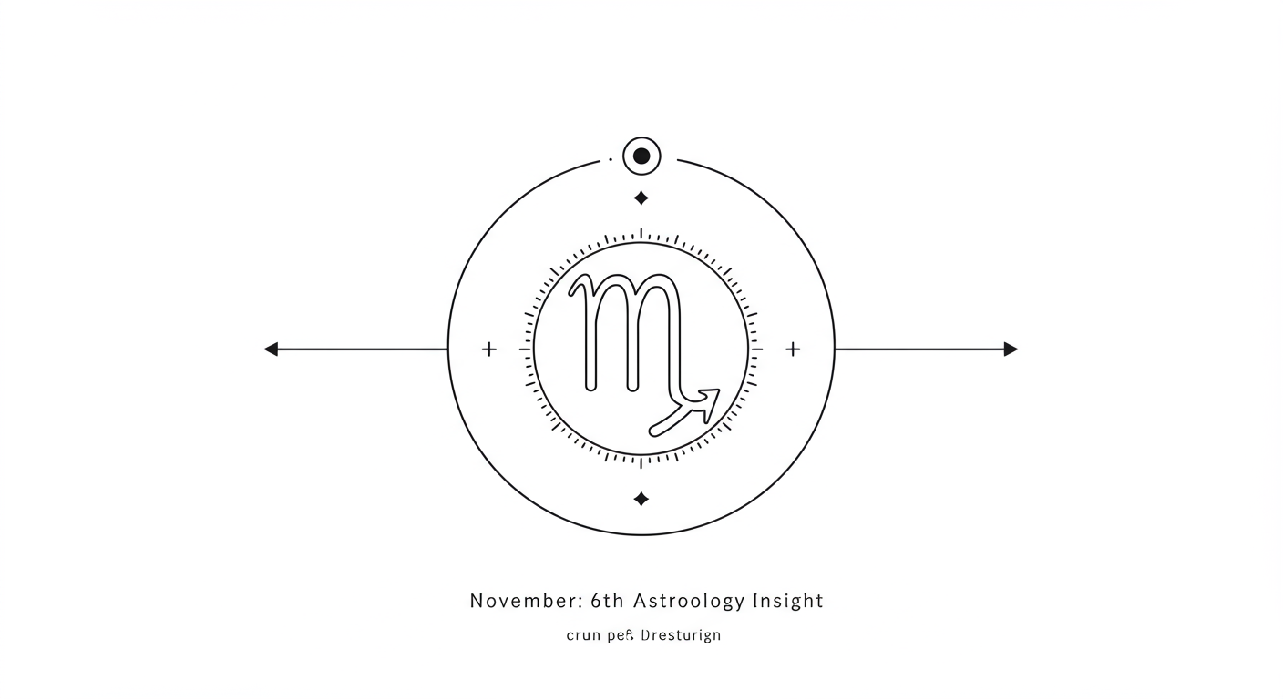 Scorpio: November 6th Astrology Insight