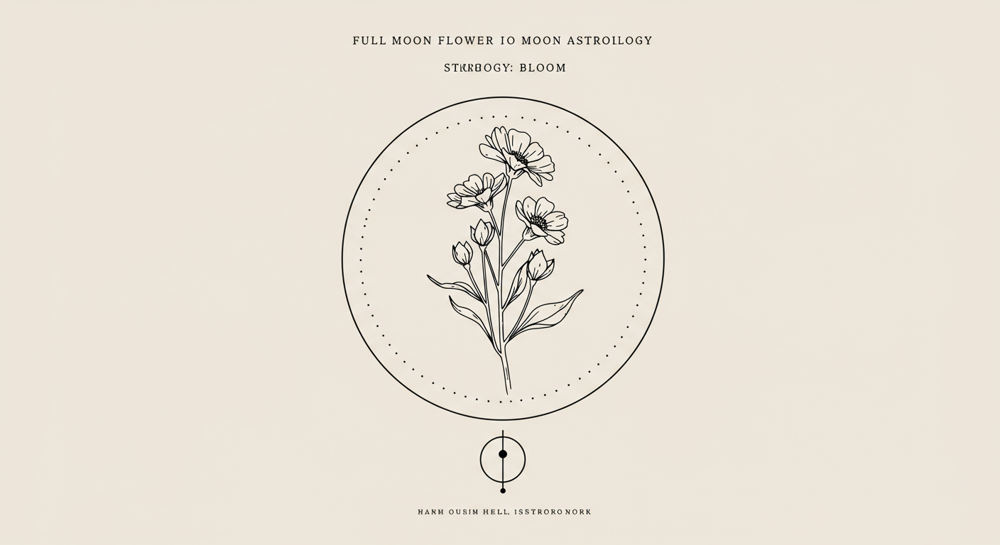 Full Moon Flower Moon Astrology: Bloom