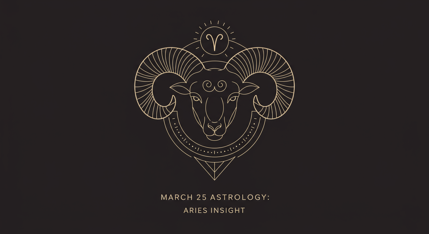 March 25 Astrology: Aries Insight