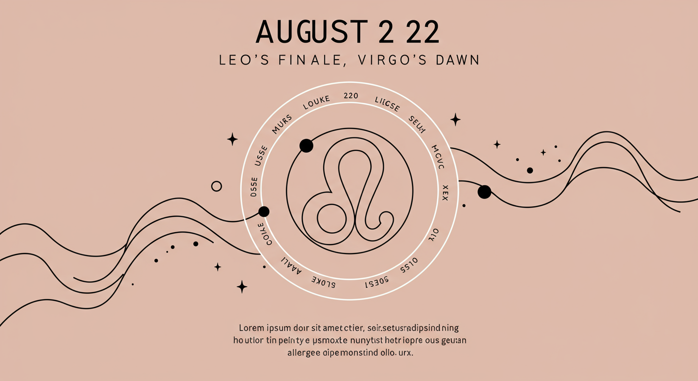 August 22: Leo's Finale, Virgo's Dawn