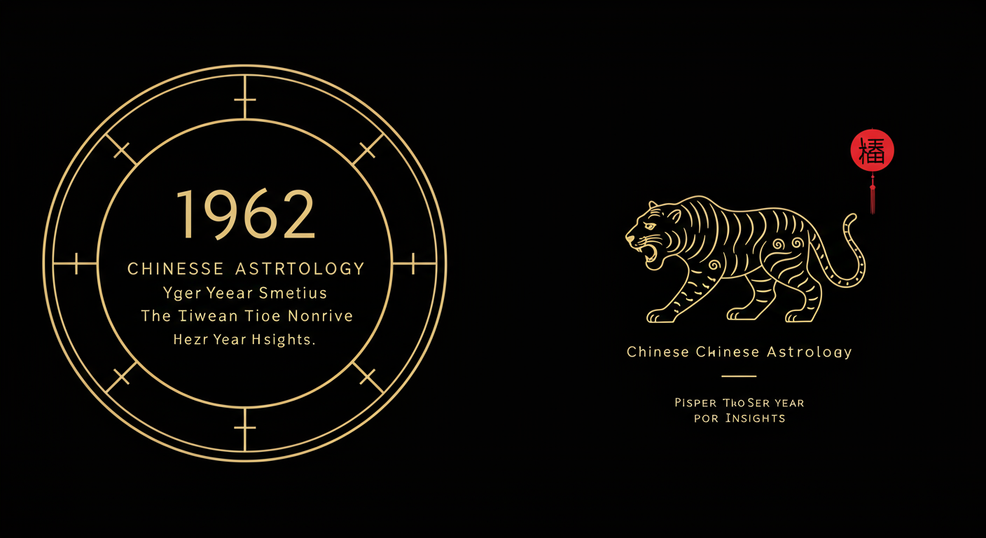 1962 Chinese Astrology: Tiger Year Insights