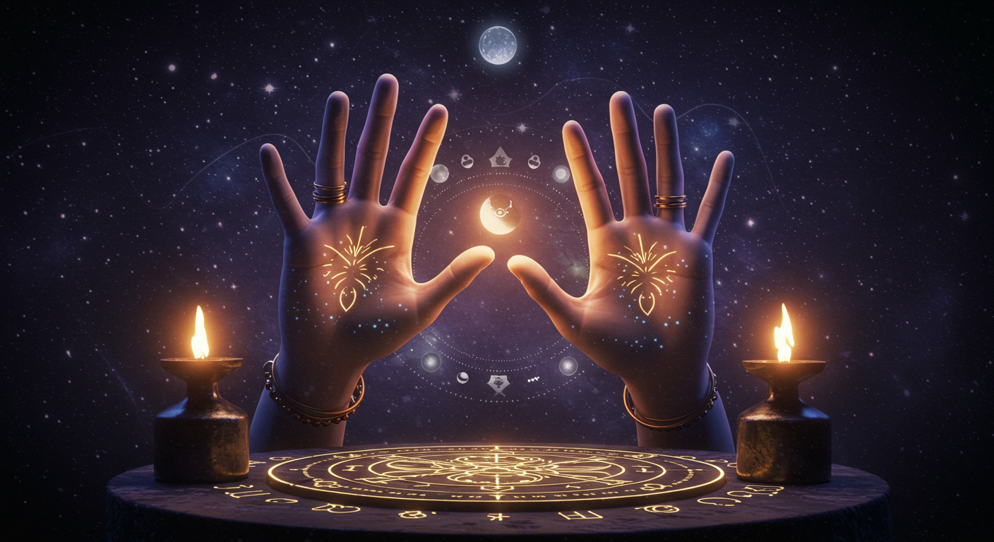 Palmistry & Astrology: Cosmic Hands