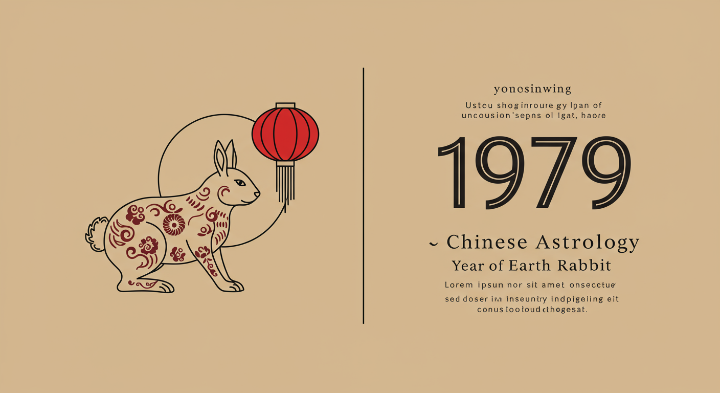 1979 Chinese Astrology: Year of the Earth Rabbit