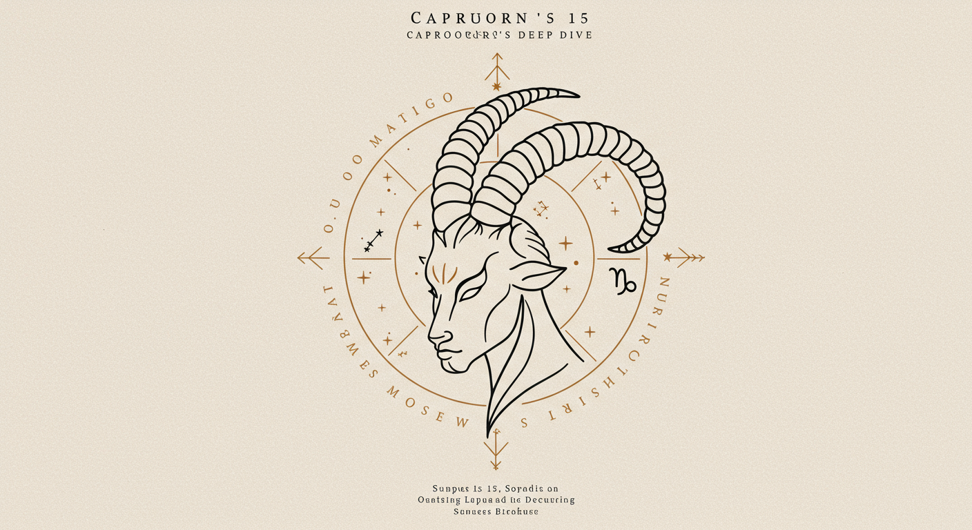 January 15: Capricorn's Deep Dive