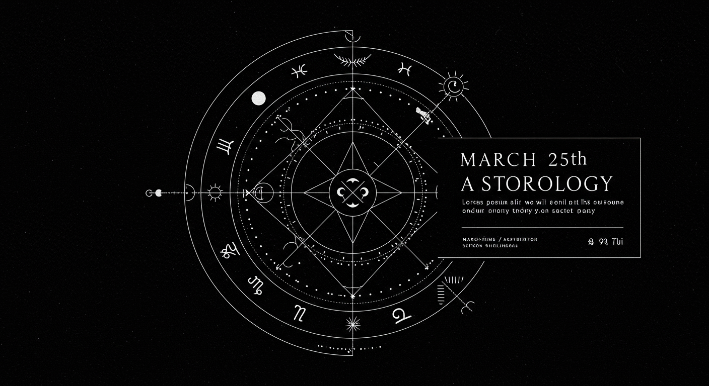 March 25th Astrology: Your Cosmic Blueprint