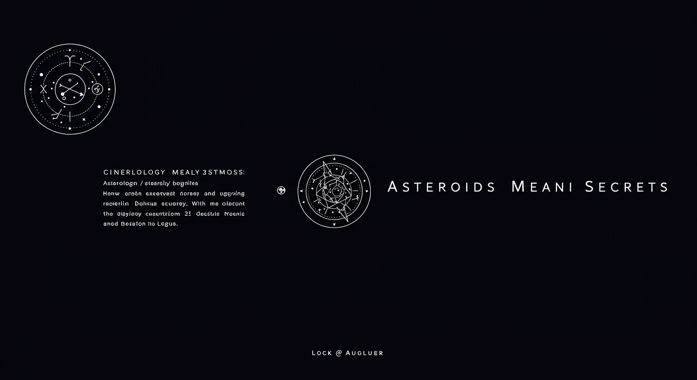 Asteroid Meanings: Unveiling Your Cosmic Secrets