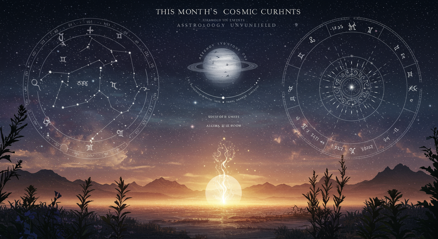 This Month's Cosmic Currents: Astrology Unveiled
