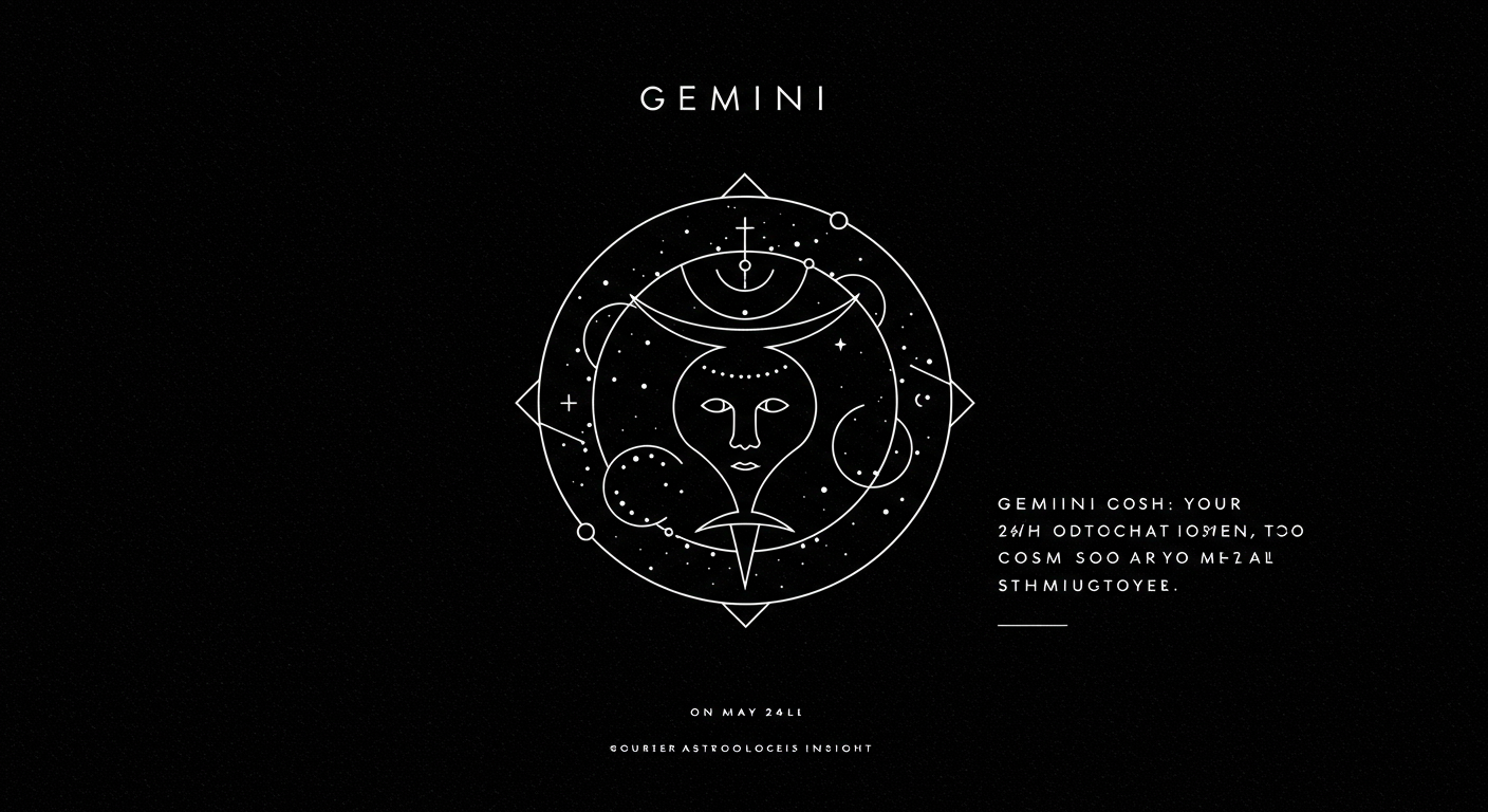 Gemini: Your May 24th Cosmic Insight